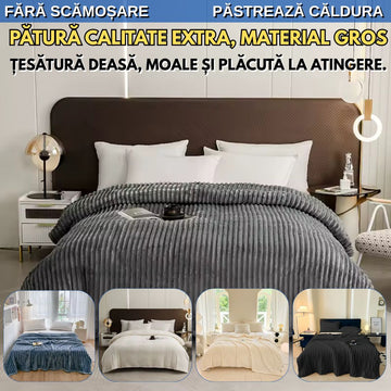 Pătură Cocolino Calitate Extra – Material Gros, Moale și Călduros (200x230 cm)