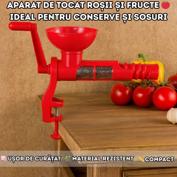 Aparat de Tocat Roșii și Fructe – Ideal pentru Conserve și Sosuri