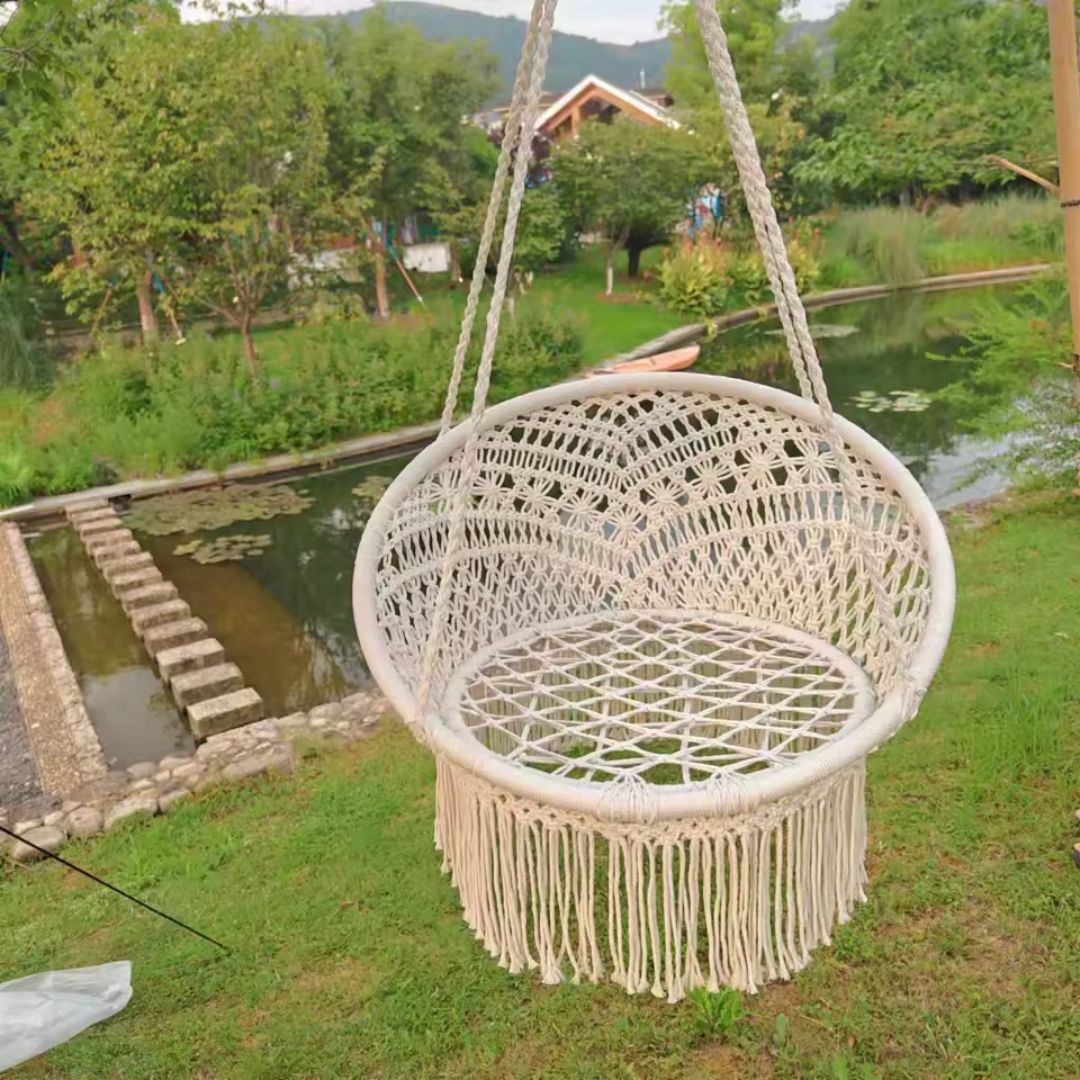 Leagan suspendat - Design rustic, stabil si confortabil