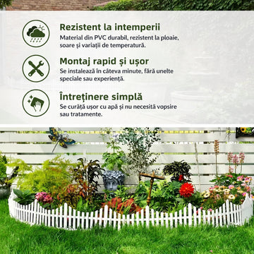 Set 6 Gardulețe Decorative PVC – Transformă Grădina într-un Spațiu Elegant!
