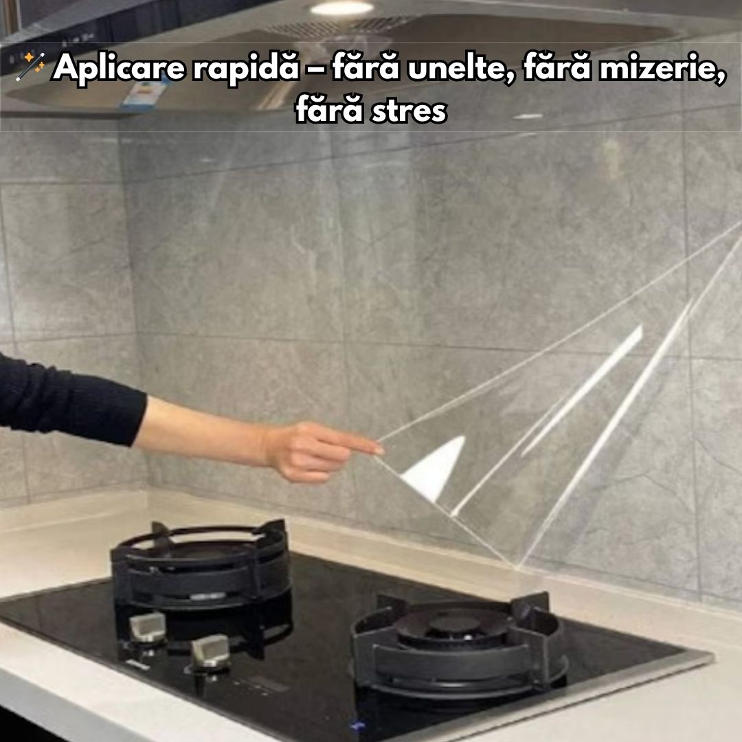 Autocolant Semi-Transparent 60×200 cm – Protecție Ideală pentru Bucătărie și Mobilier
