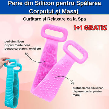 Perie din Silicon pentru Spălarea Corpului și Masaj – Curățare și Relaxare ca la Spa