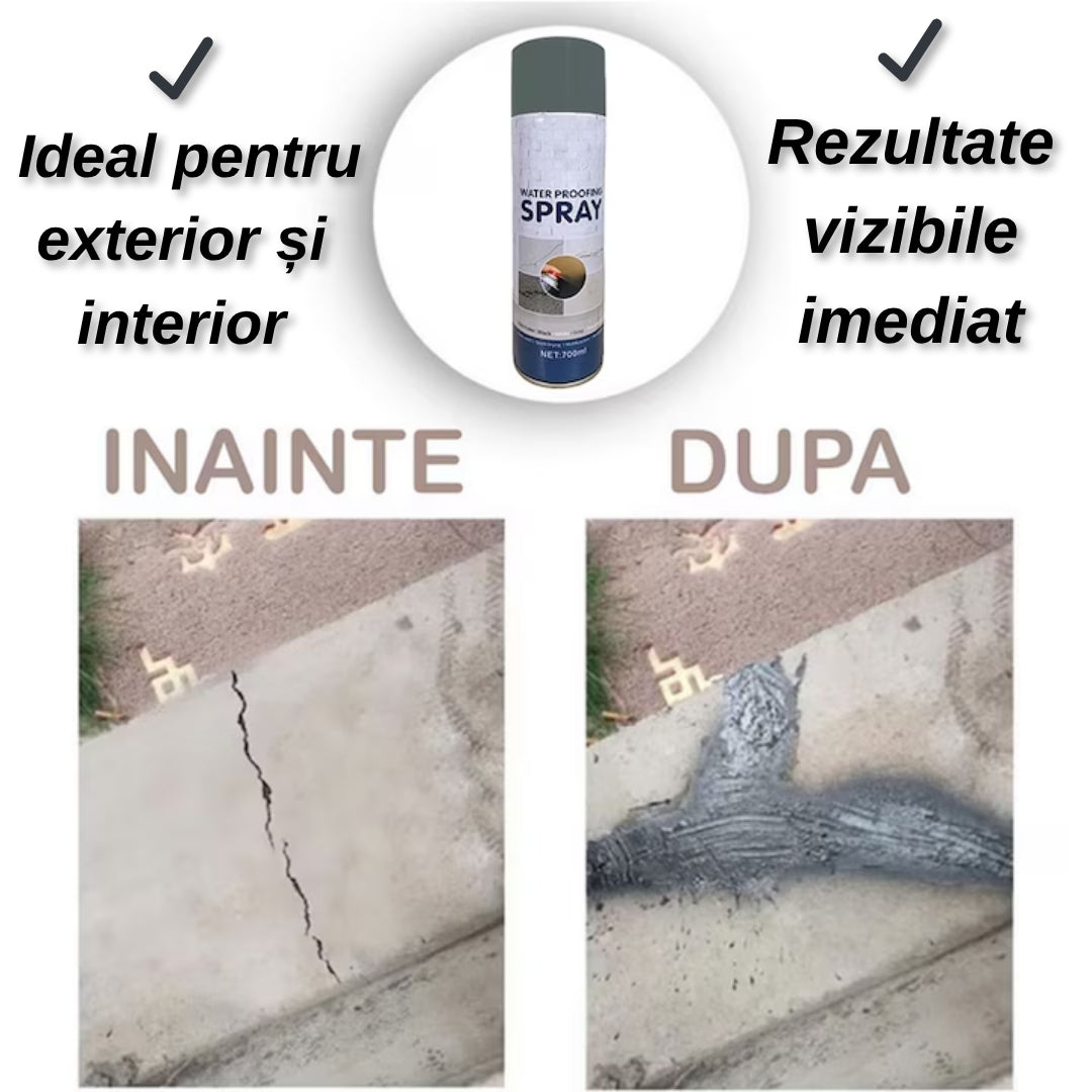 Spray Etanșare Impermeabil 750ML - Sigilare Instant cu Peliculă Cauciucată