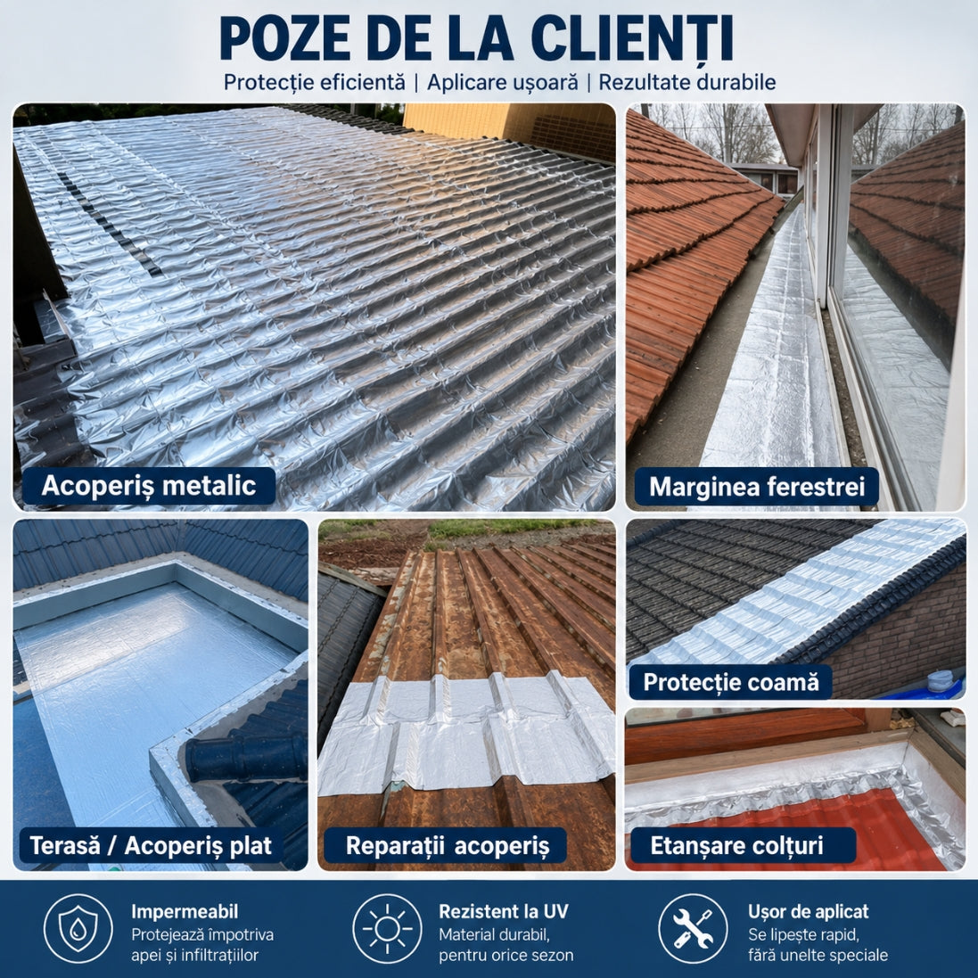 Bandă Super Adezivă Impermeabilă 15 cm x 5 m – Etanșare și Reparații Rapide