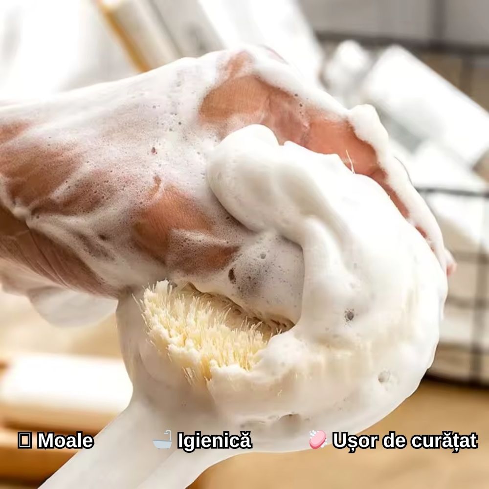 Perie de dus super catifelata si moale - Relaxare la tine acasa