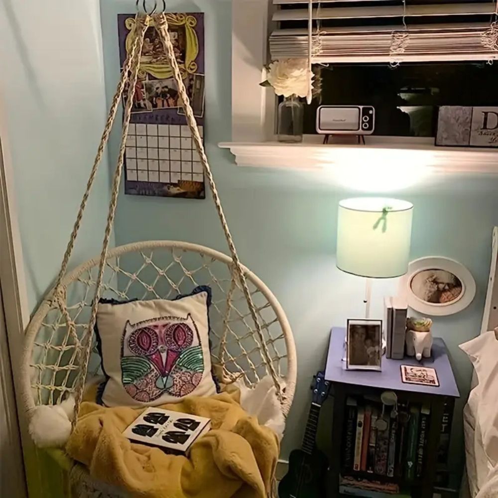 Leagan suspendat - Design rustic, stabil si confortabil