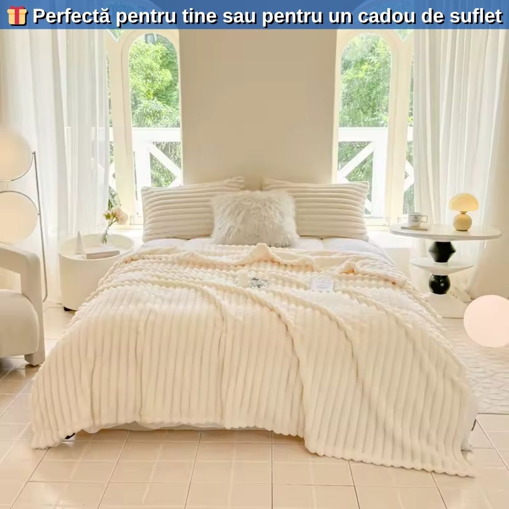 Pătură Cocolino Calitate Extra – Material Gros, Moale și Călduros (200x230 cm)