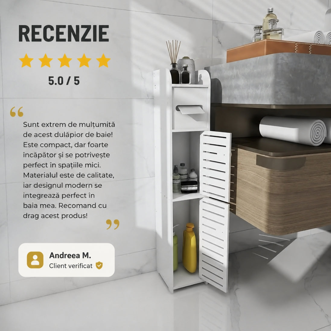 Dulap Îngust cu 4 Niveluri – Soluția Perfectă pentru Spații Mici!