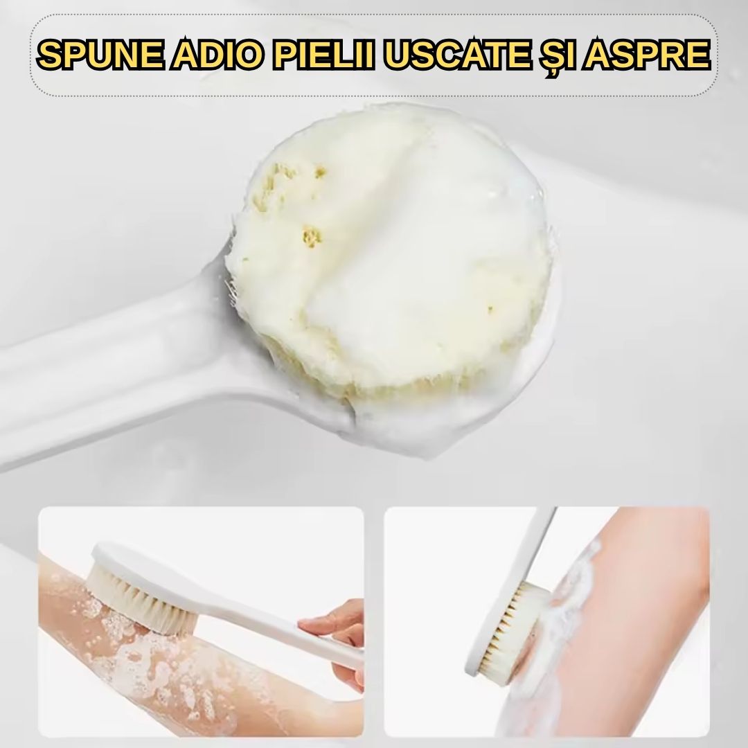 Perie de dus super catifelata si moale - Relaxare la tine acasa