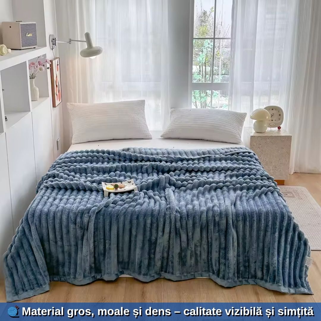 Pătură Cocolino Calitate Extra – Material Gros, Moale și Călduros (200x230 cm)