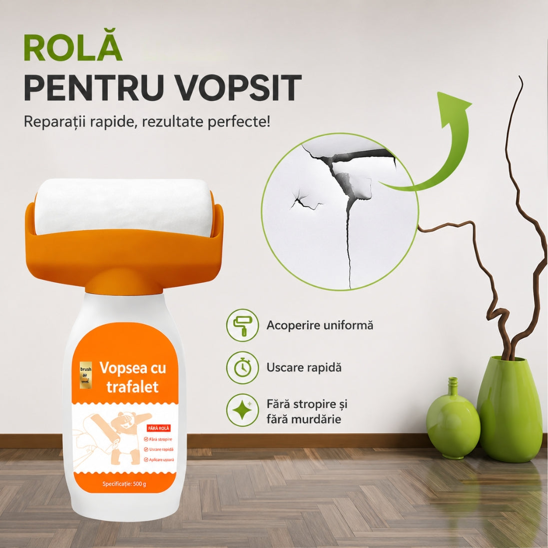 Trafalet pentru Vopsea cu Rezervor 500 ml – Vopsire Rapidă și Fără Stropi