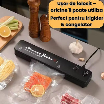 Aparat de Vidat Alimente + 50 Pungi Cadou – Păstrează Prospețimea