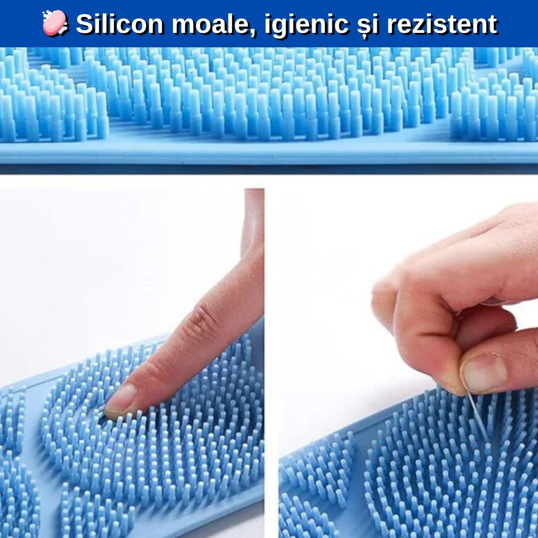 Perie din Silicon pentru Spălarea Corpului și Masaj – Curățare și Relaxare ca la Spa