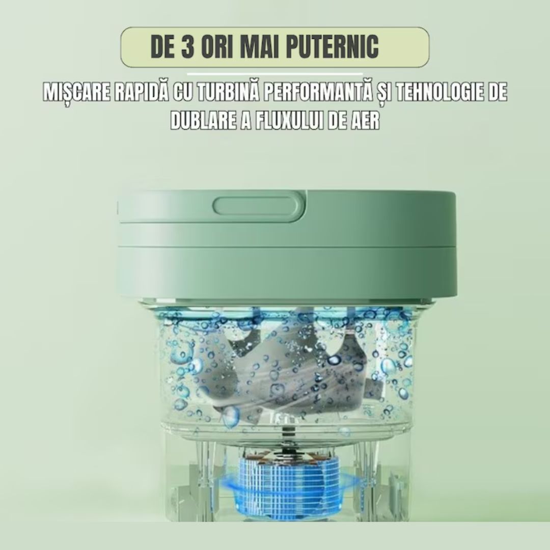 Mini Mașină de Spălat Portabilă 6.5 L – Pliabilă, Silențioasă, Eficientă