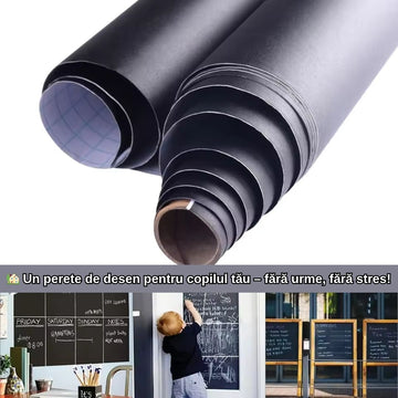 Tăblă de Scris Autocolantă 45x200 cm – Perfectă pentru Copii, Birou sau Casă!
