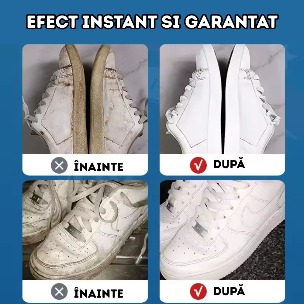 Cremă Magică Multifuncțională de Curățare Pantofi și Suprafețe - Aplicare rapidă fără apă