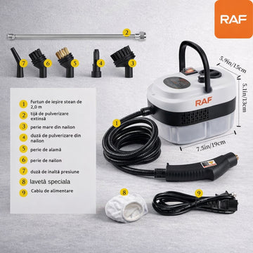Aparat de Curățat cu Abur  – Igienizare, Degresare, Rezervor 1L și Accesorii Multiple