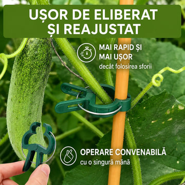 Set 108 Clipsuri pentru Plante – Fixare Rapidă și Sigură!