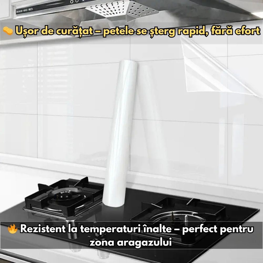 Autocolant Semi-Transparent 60×200 cm – Protecție Ideală pentru Bucătărie și Mobilier