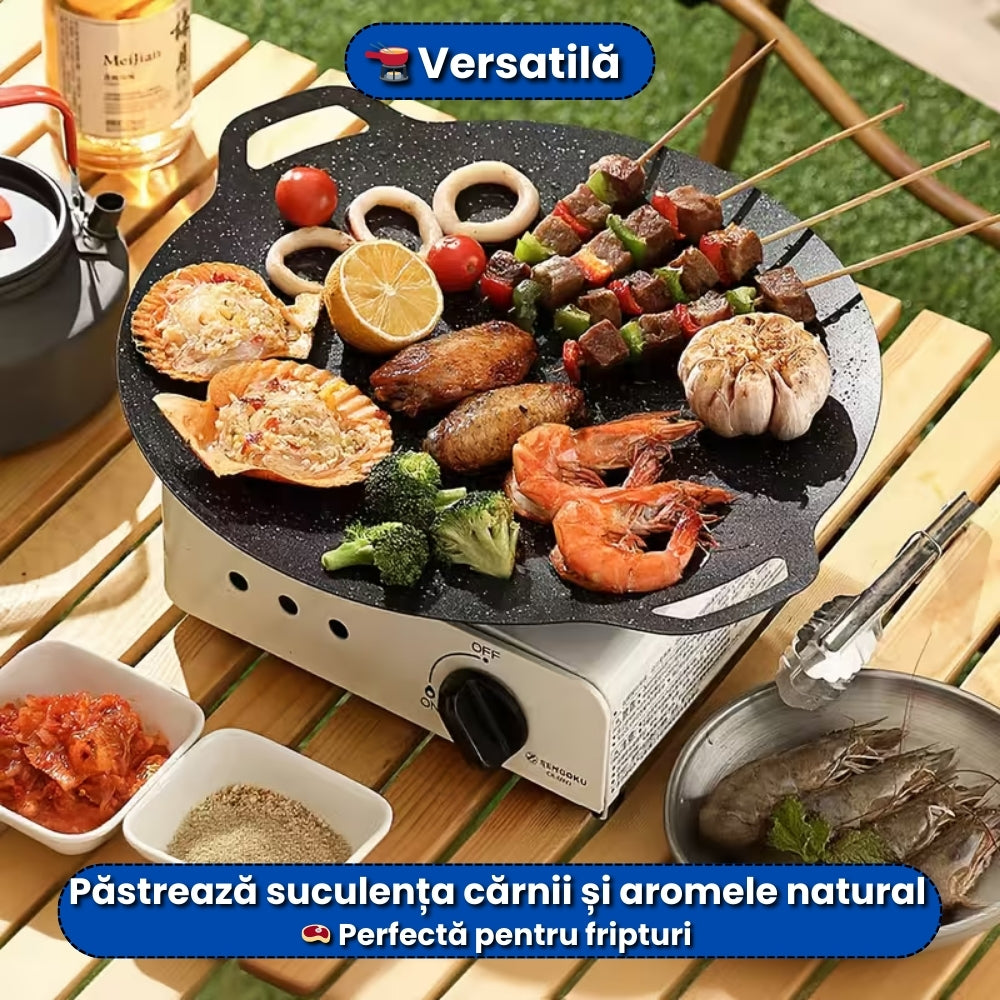 Plită Japoneză Antiaderentă 30 cm – Material Durabil, Gătit Uniform