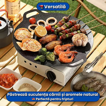 Plită Japoneză Antiaderentă 30 cm – Material Durabil, Gătit Uniform