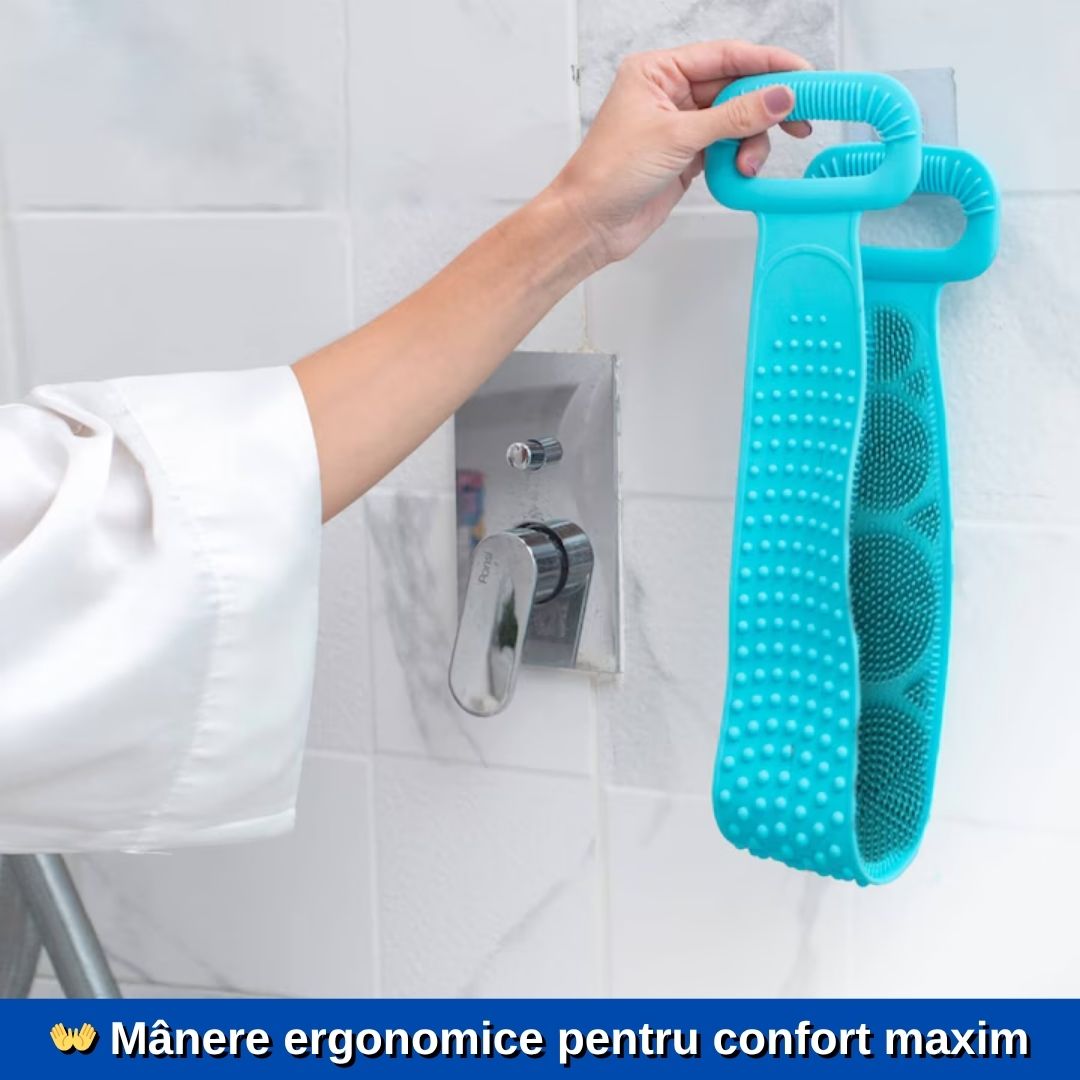 Perie din Silicon pentru Spălarea Corpului și Masaj – Curățare și Relaxare ca la Spa