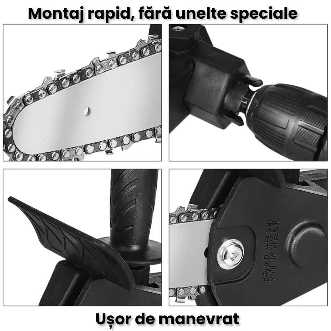 Adaptor Mini Drujbă pentru Bormașină – Tăiere Rapidă și Precizie Maximă