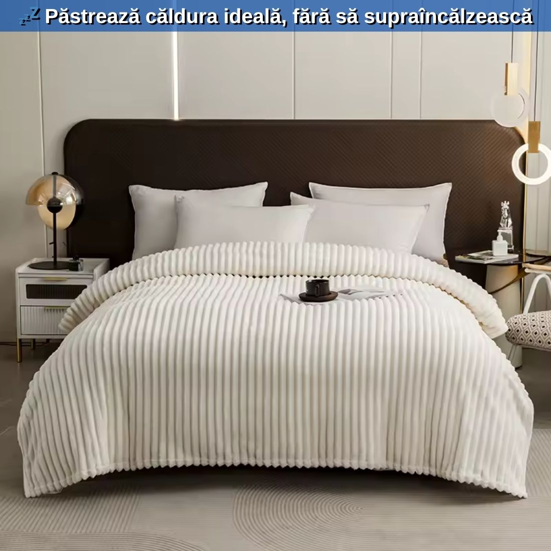 Pătură Cocolino Calitate Extra – Material Gros, Moale și Călduros (200x230 cm)