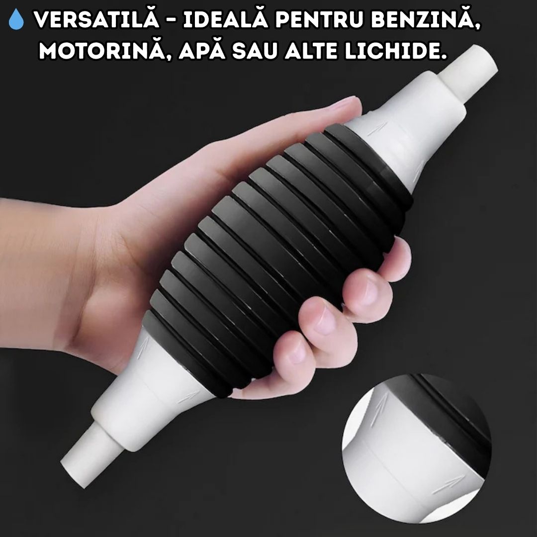 Pompa Manuală pentru Transfer Lichide cu Furtun Transparent – Transfer Rapid și Ușor