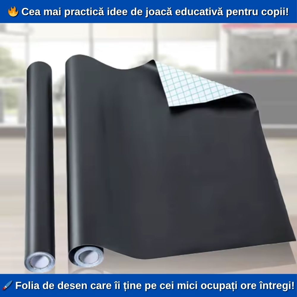 Tăblă de Scris Autocolantă 45x200 cm – Perfectă pentru Copii, Birou sau Casă!