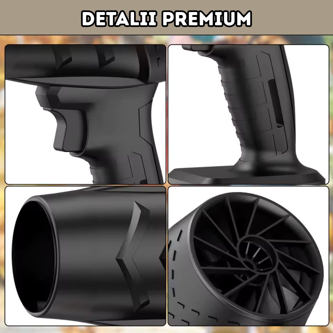 Suflantă Aer Profesională 48V cu 2 Acumulatori – Putere mare și Portabilitate