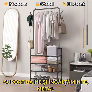 Suport haine si Incaltaminte din metal – modern, stabil si eficient