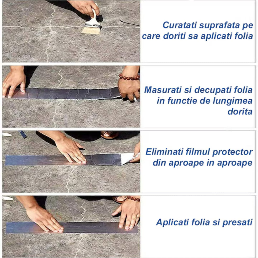 Bandă Adezivă Profesională Anti-Scurgeri 5M x 5CM – Fixare Durabilă pentru Orice Suprafață