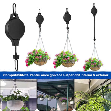 Set 4 Scripeti Reglabili pentru Plante –Ajustare Rapidă până la 90cm, 15KG Capacitate