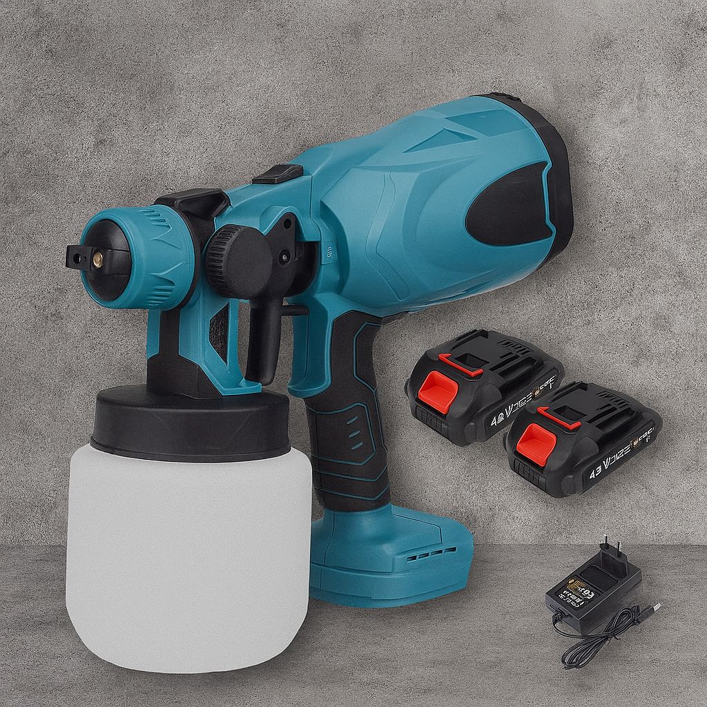 Pistol profesional pentru vopsit - 2 acumulatori inclusi 48 V
