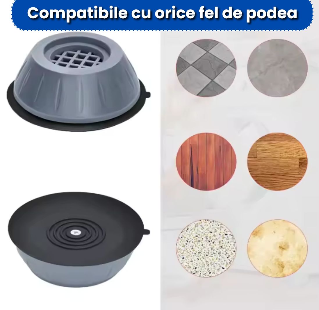 Suporturi Anti-Alunecare & Anti-Zgomot 4+4 GRATIS – Protejează Podeaua și Aparatele