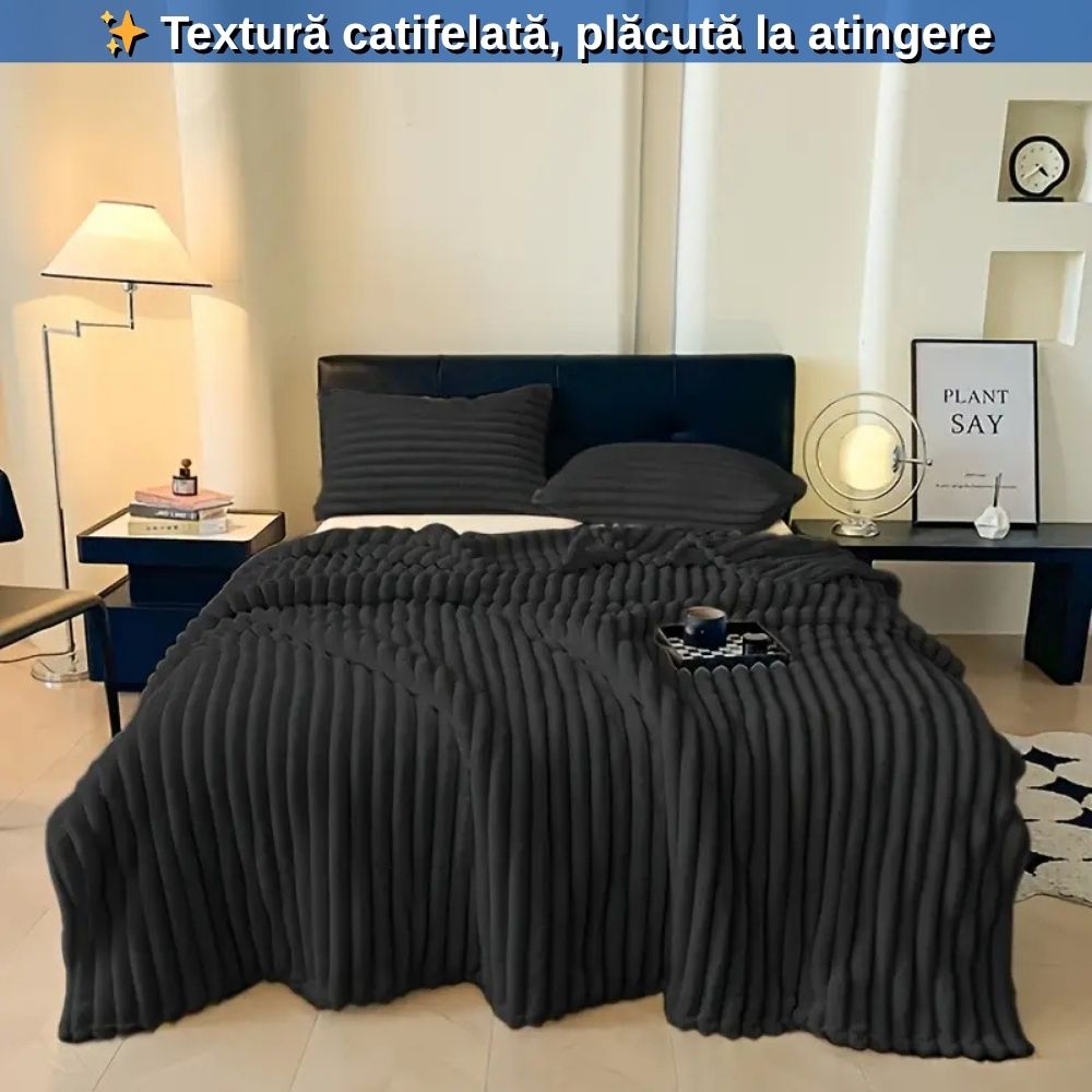 Pătură Cocolino Calitate Extra – Material Gros, Moale și Călduros (200x230 cm)