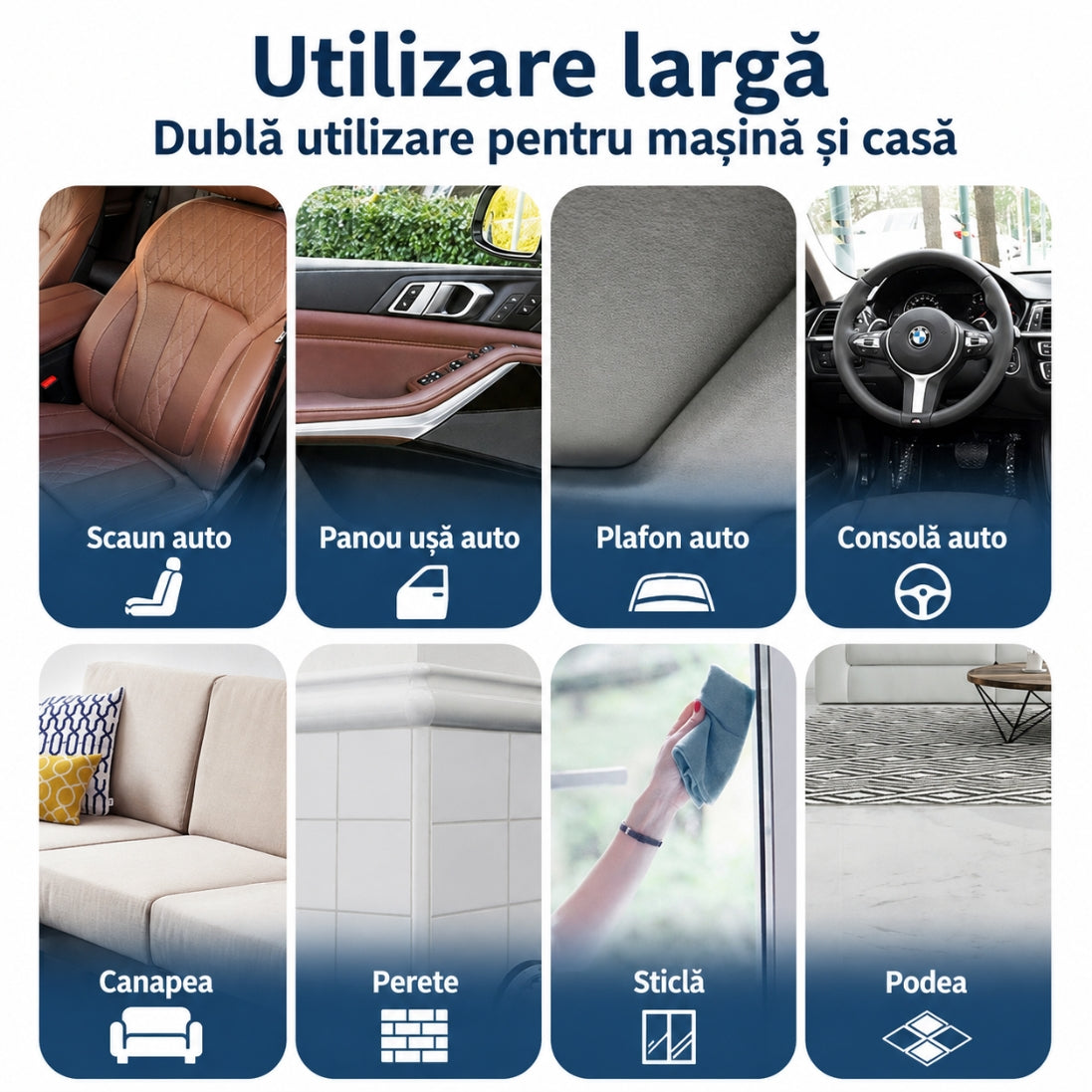 Spumă de Curățare Multisuprafețe – Îndepărtează Grăsimea, Petele, Mizeria și Redă Strălucirea