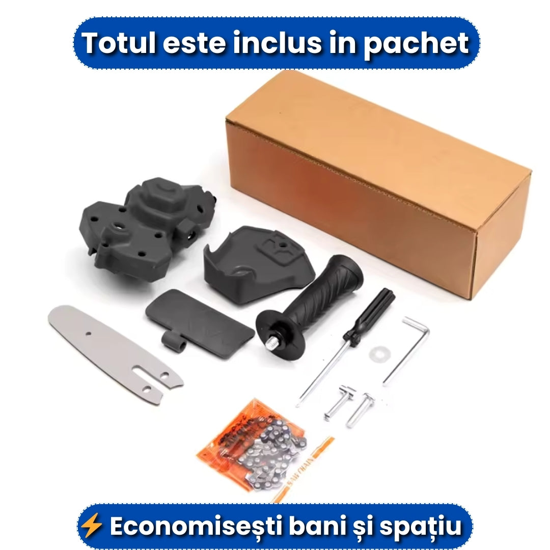 Adaptor Mini Drujbă pentru Bormașină – Tăiere Rapidă și Precizie Maximă