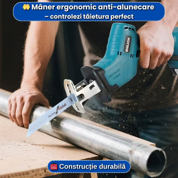 Fierăstrău Tip Sabie 48V – 4 Lame + 2 Acumulatori, Putere Maximă