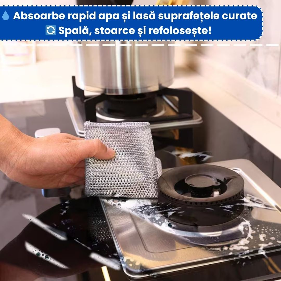 Lavete din Fibră Abrazivă 10+10 Gratis – Puternice, Durabile, Reutilizabile, Fără Zgârieturi