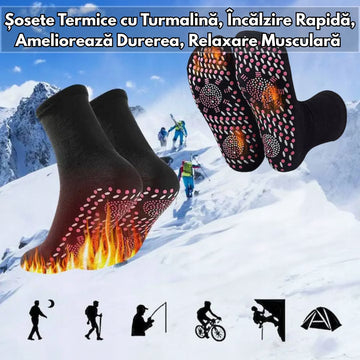 Set 3 Perechi Șosete Termice cu Turmalină – Încălzire Rapidă, Relaxare și Confort Maxim
