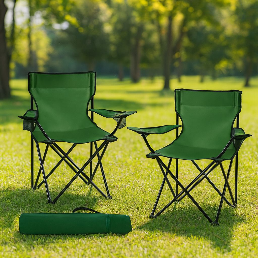 Scaun pliabil pentru pescuit, camping - 80x44x80 cm, Cadrul Metalic Rezistent