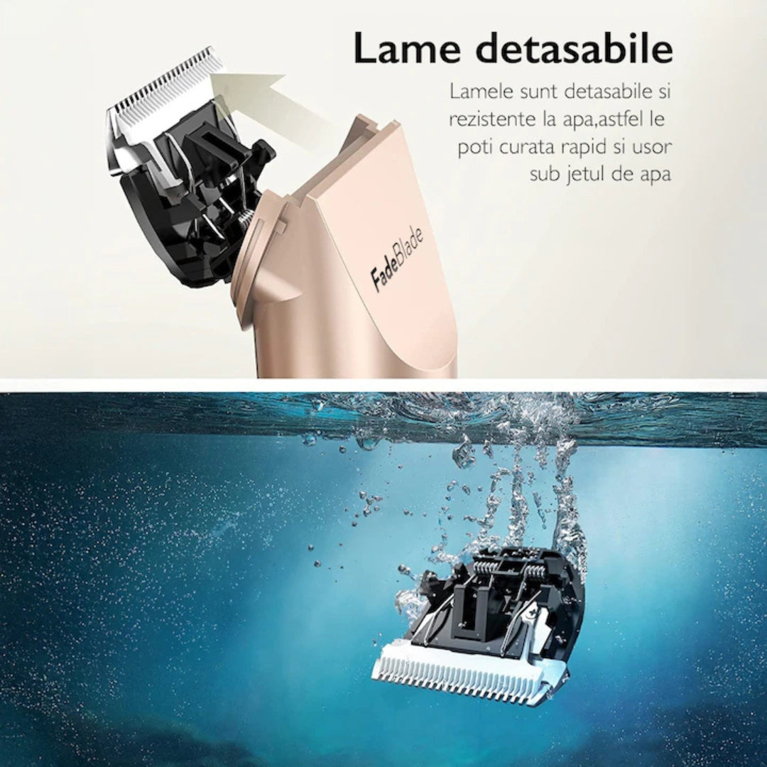 Mașină de Tuns Animale cu 4 Accesorii Reglaj +Set Complet de Îngrijire