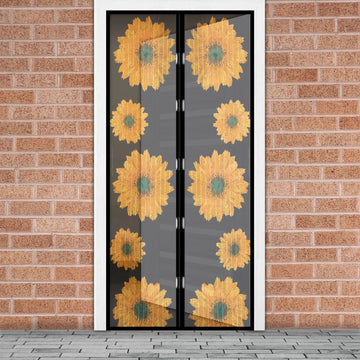 Plasa anti-insecte cu magnet si design floral - Montaj rapid