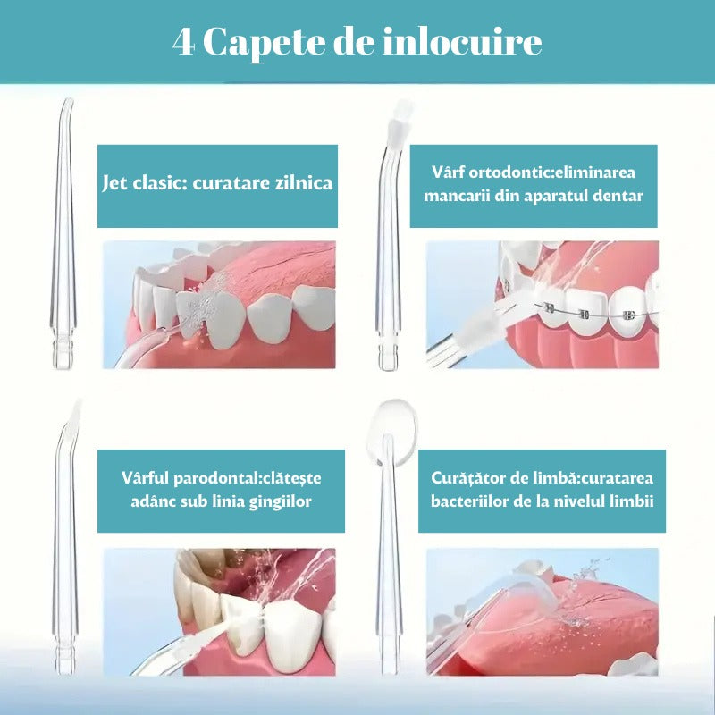Irigator bucal si oral cu 4 capete