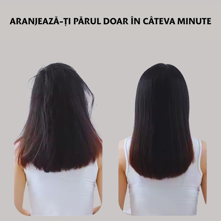 Perie de Îndreptat Părul 2 în 1 – Coafare Ușoară și Rapidă
