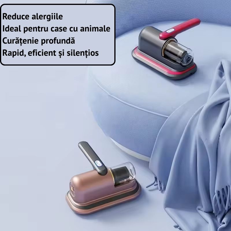 Aspirator de acarieni si impurități cu raze UV pentru toate suprafețele + cadou