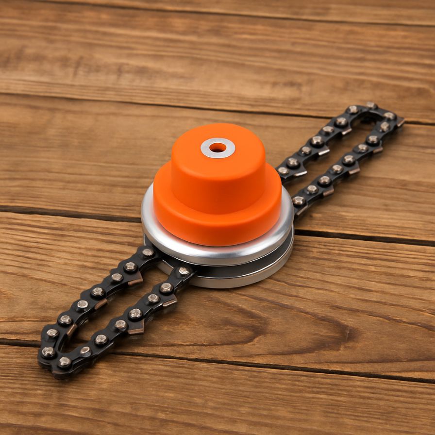 1+1 GRATIS - Accesoriu cu lant pentru motocoasa – Ideal pentru iarba tare si arbusti