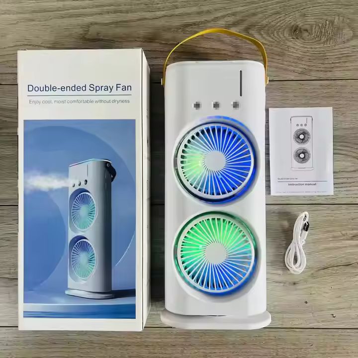 Ventilator cu umidificare, RGB – Aer racoros si relaxant